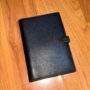 Authentic Gucci Leather Agenda with Pen